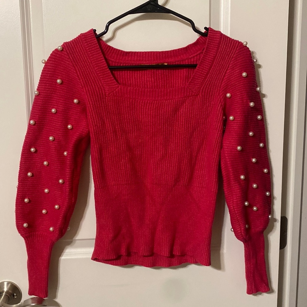 Belldini Pink Pearl Sweater, Size S